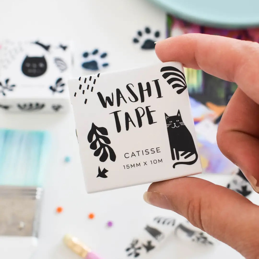 Whimsical Cats Washi Tape, Kitty Washi, Cat Planner Washi, Gift