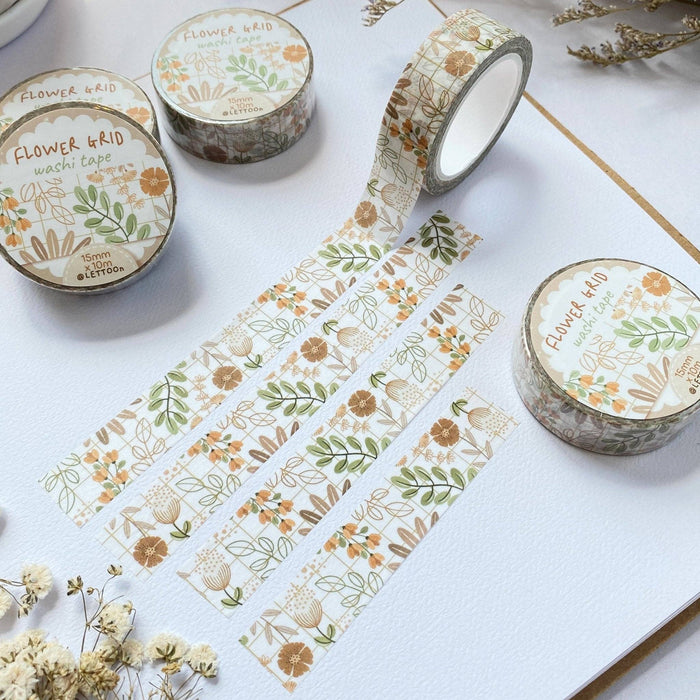 Washi Tape - Flower Grid