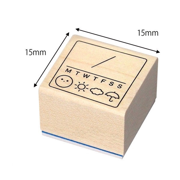 Kodomo No Kao 'Notebook Club' Wood Stamp - Schedule