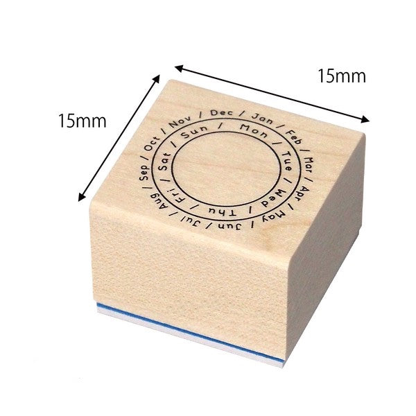 Kodomo No Kao 'Notebook Club' Wood Stamp - Calendar