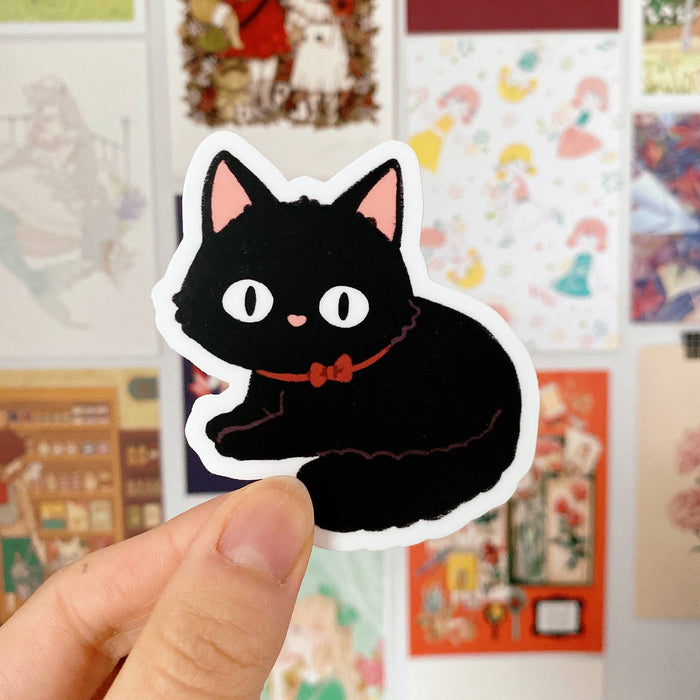 Black Cat Vinyl Sticker