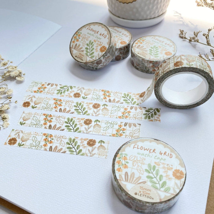 Washi Tape - Flower Grid