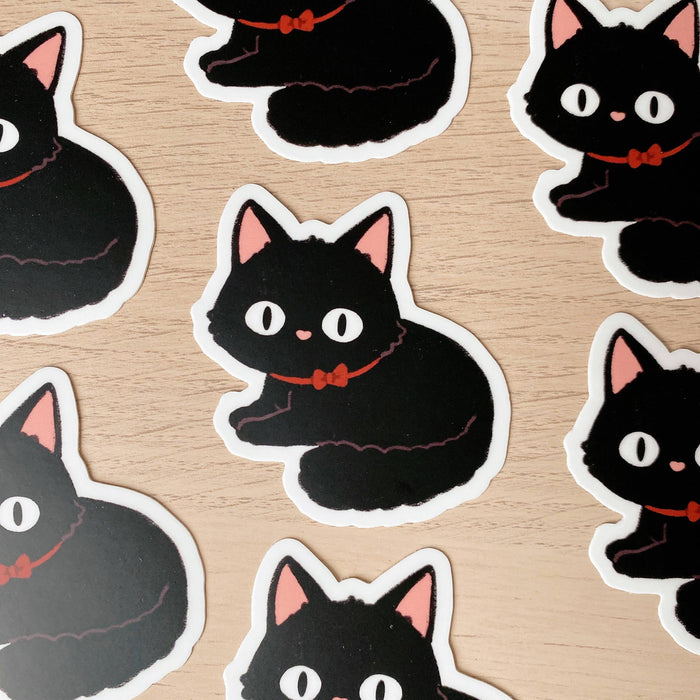 Black Cat Vinyl Sticker