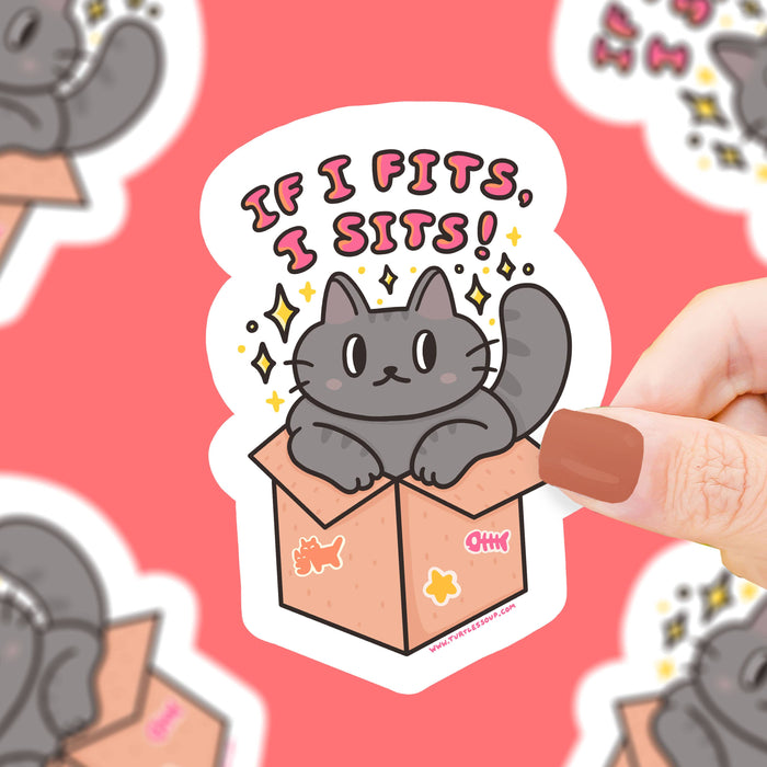 If I Fits I Sits Vinyl Sticker