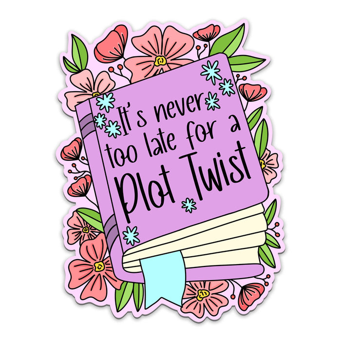 Plot Twist Vinyl Sticker