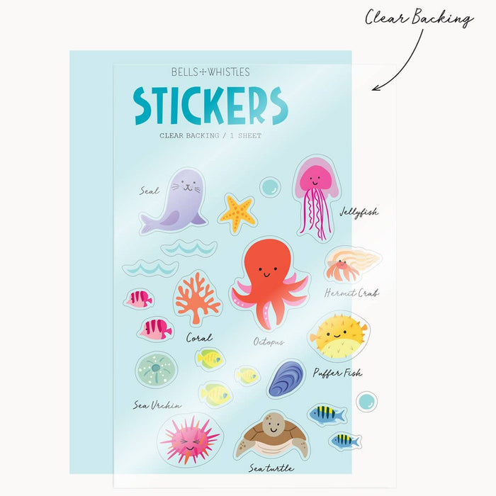 Ocean Clear Stickers