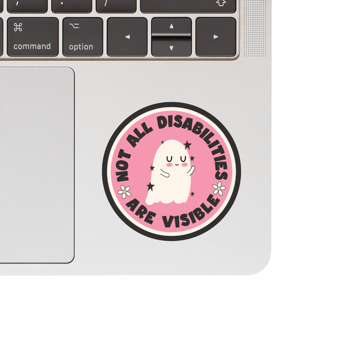 Invisible Disabilities Ghost Vinyl Sticker