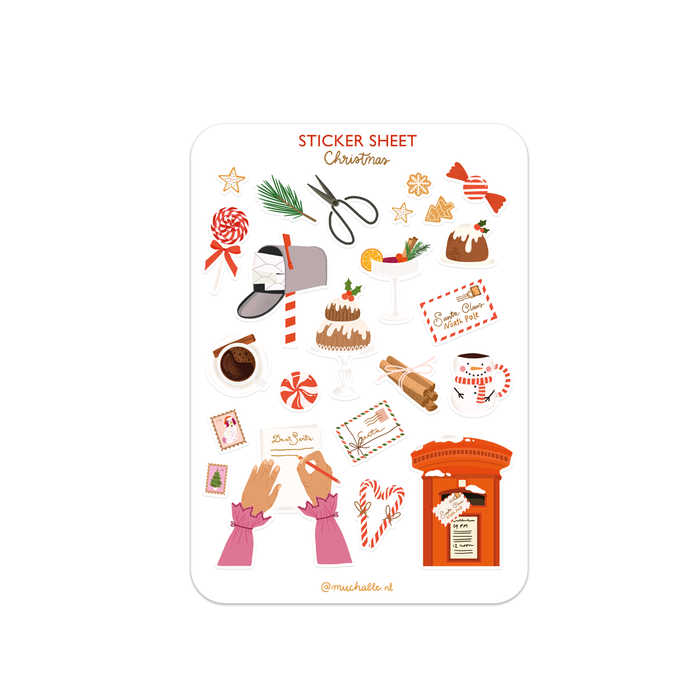 A6 Sticker Sheet - Christmas