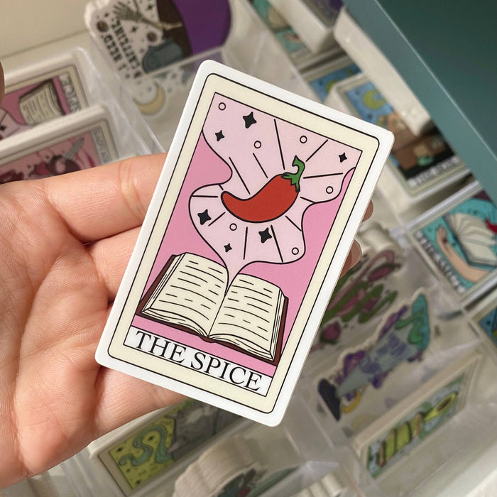 The Spice Tarot Card Bookish Vinyl Sticker