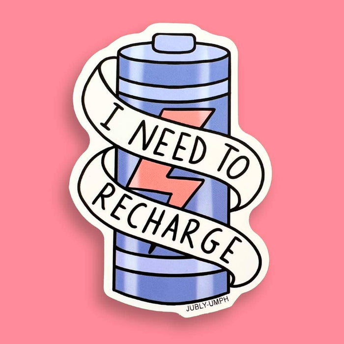 I Need To Recharge Vinyl Sticker