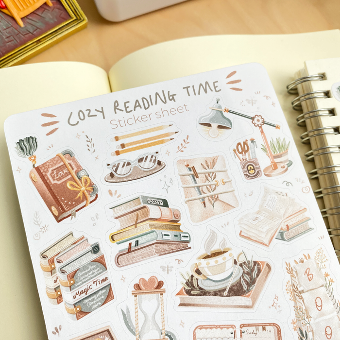 Sticker Sheet - Cozy Reading Time