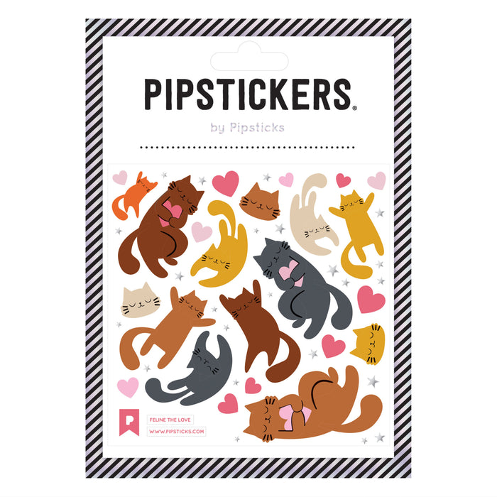 Feline The Love Stickers by Pipsticks