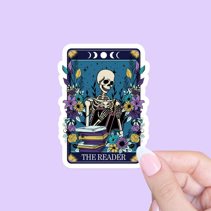 Tarot Card 'The Reader' Vinyl Sticker