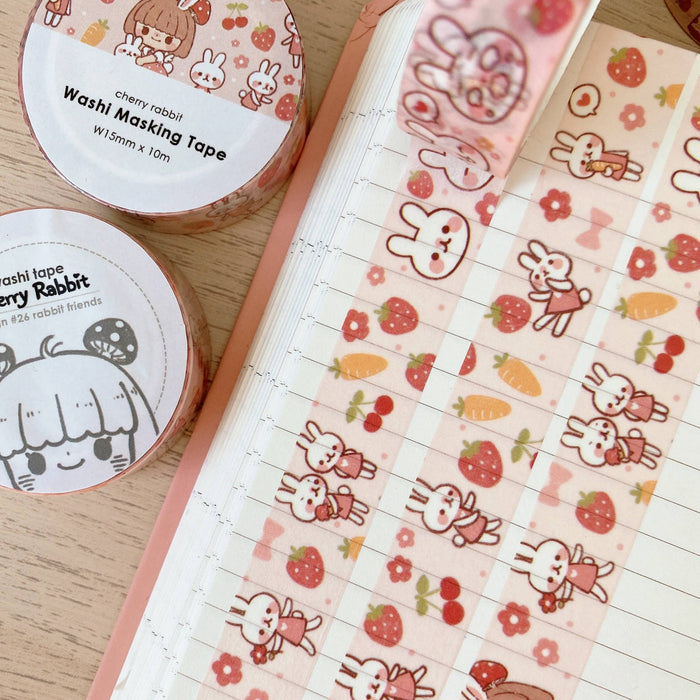 Rabbit Friends Washi Tape