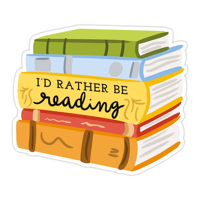 Rather Be Reading Vinyl Sticker