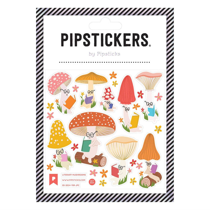 Literary Mushrooms Stickers by Pipsticks