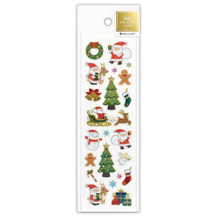 Foiled Resin Stickers - Santa & Christmas