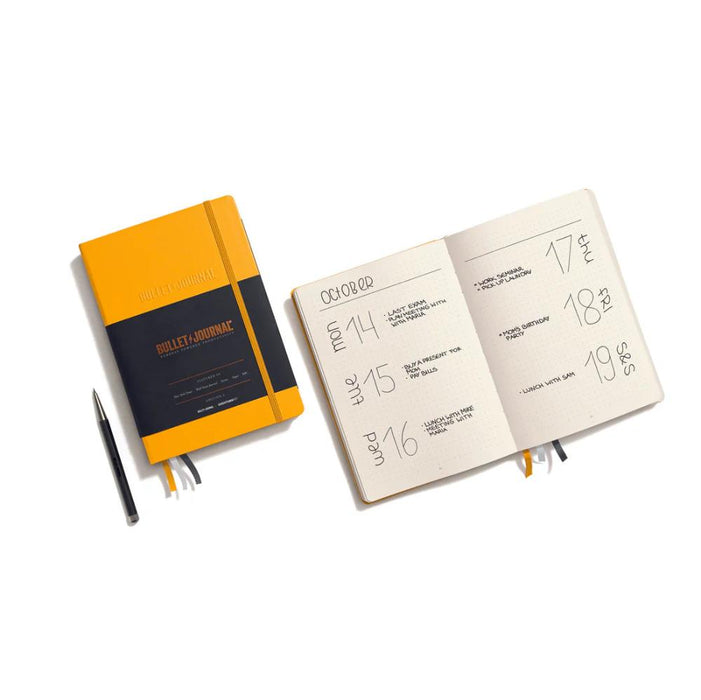 Leuchtturm1917 Bullet Journal Edition 2 A5 Hardcover Notebook - Dotted - Yellow