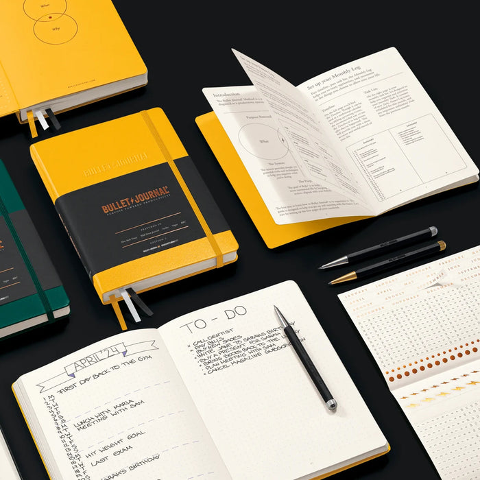 Leuchtturm1917 Bullet Journal Edition 2 A5 Hardcover Notebook - Dotted - Yellow