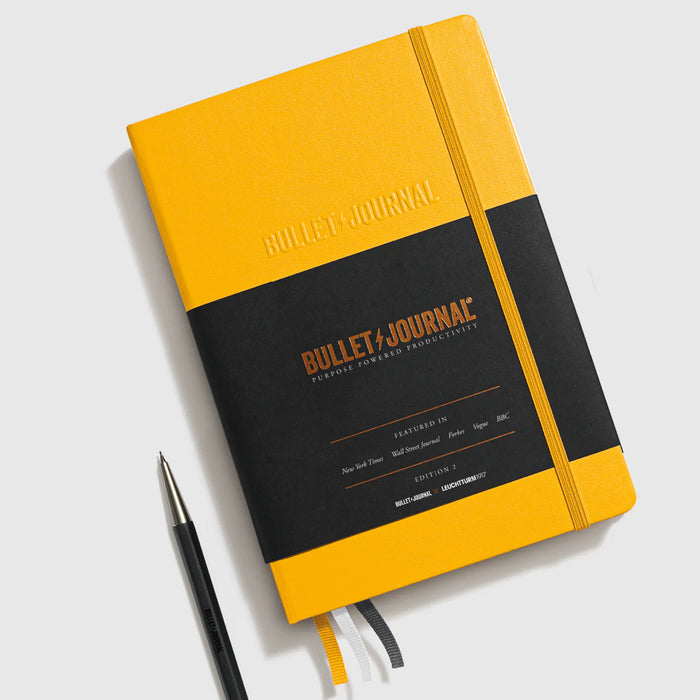 Leuchtturm1917 Bullet Journal Edition 2 A5 Hardcover Notebook - Dotted - Yellow