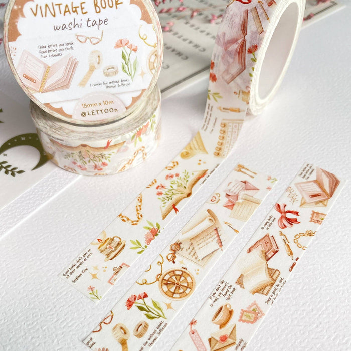 Washi Tape - Vintage Book