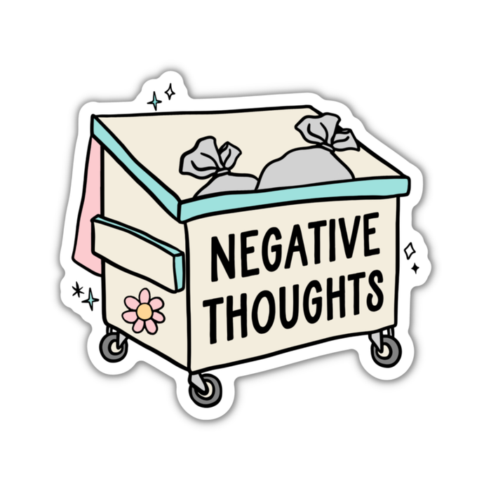 Negative Thoughts Vinyl Sticker