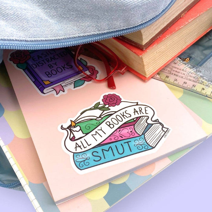 All My Books Are Smut Vinyl Sticker