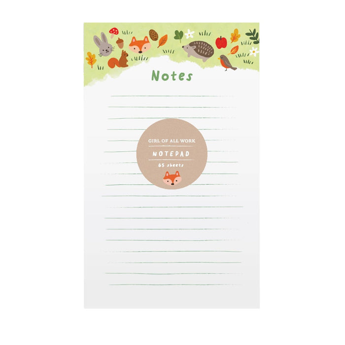 Forest Animals Notepad