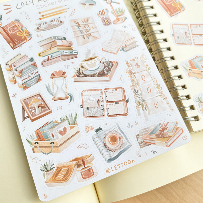 Sticker Sheet - Cozy Reading Time