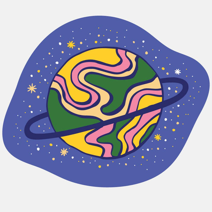 Planet Polypropylene Sticker