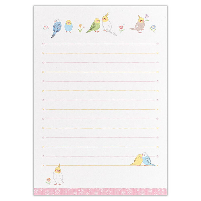 Letter Writing Set - Parakeet (Pink)