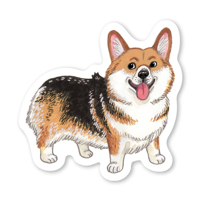 Tri-Colour Corgi Vinyl Sticker