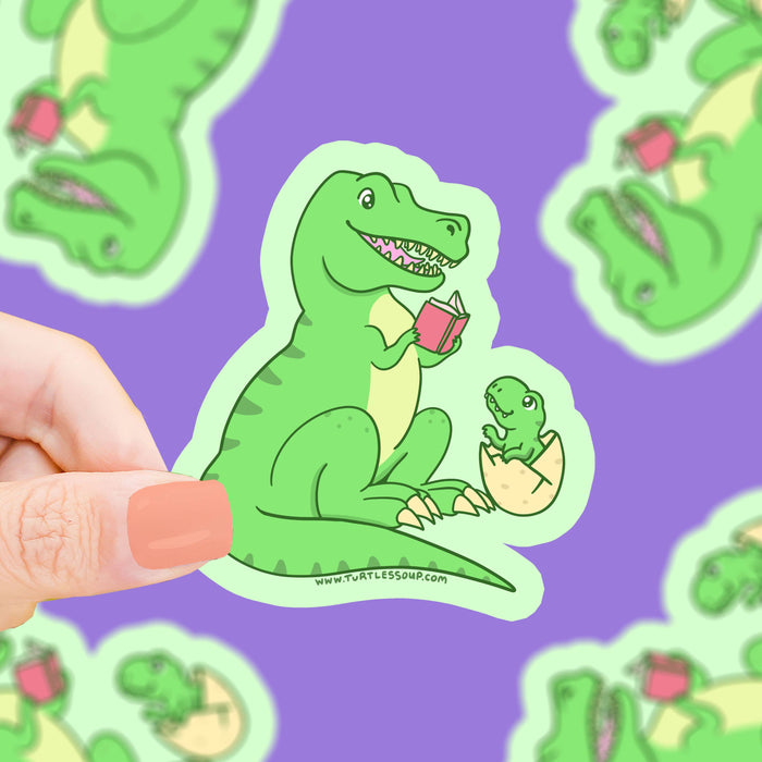 Reading T-Rex Vinyl Sticker