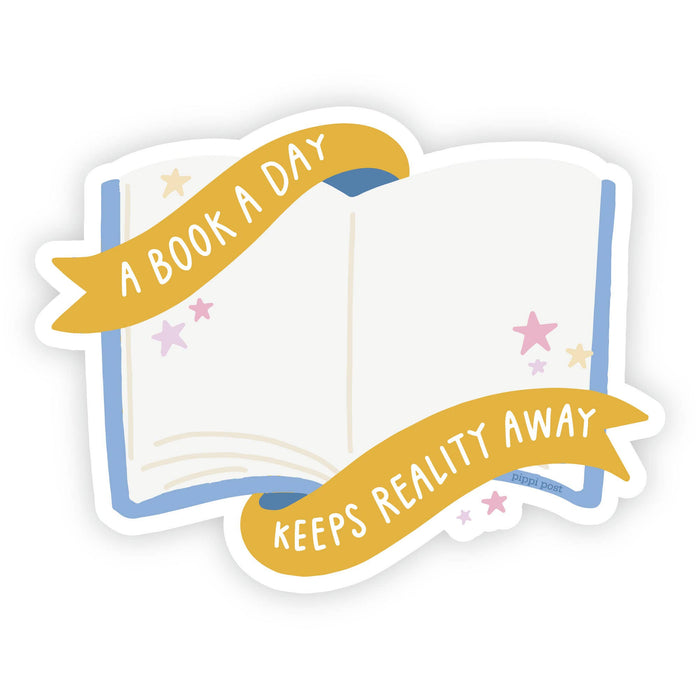 A Book A Day Vinyl Sticker