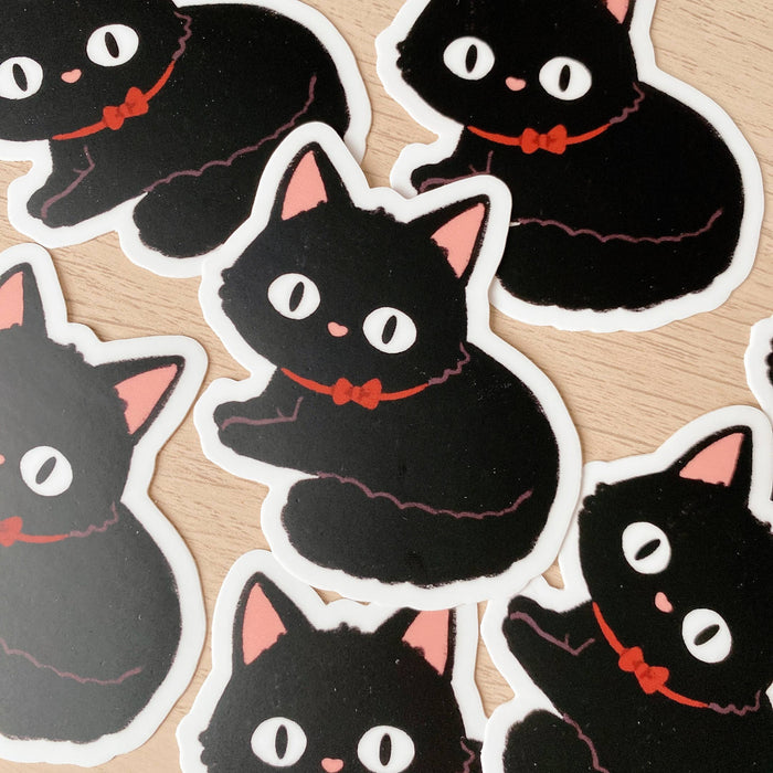 Black Cat Vinyl Sticker