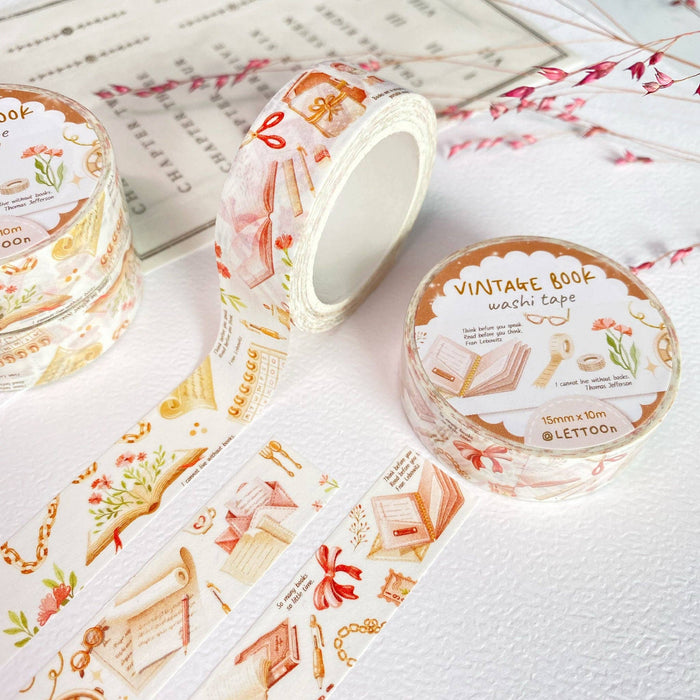 Washi Tape - Vintage Book