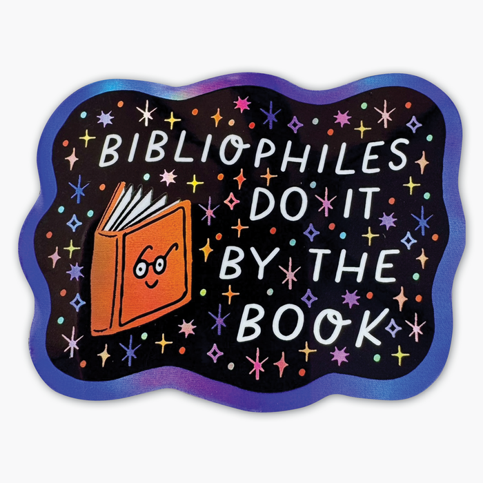 Bibliophiles Holographic Vinyl Sticker