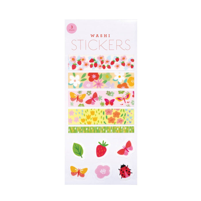 Fields and Flowers Washi Stickers