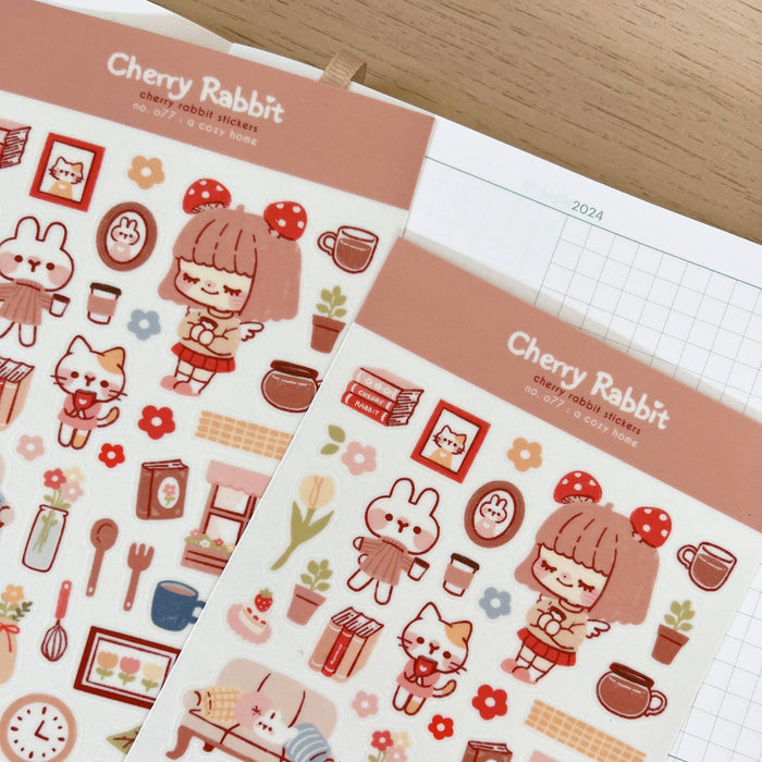 Cozy Home Washi Sticker Sheet