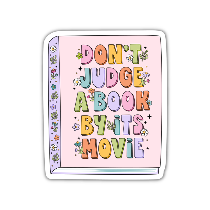 Don't Judge A Book By Its Movie Vinyl Sticker