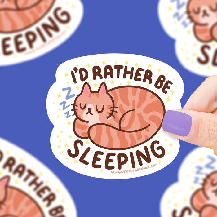 I'd Rather Be Sleeping Vinyl Sticker