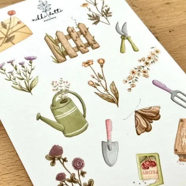 Sticker Sheet - Summer Garden