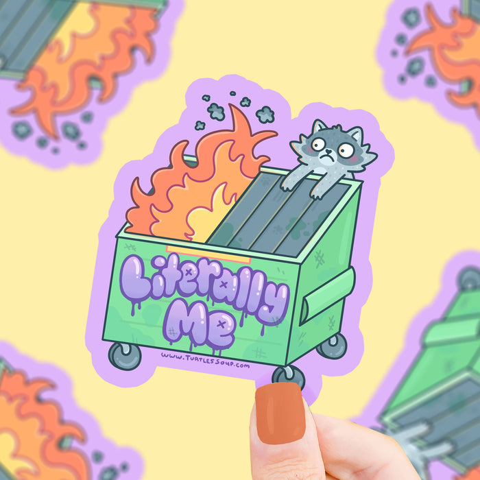 Dumpster Fire Vinyl Sticker