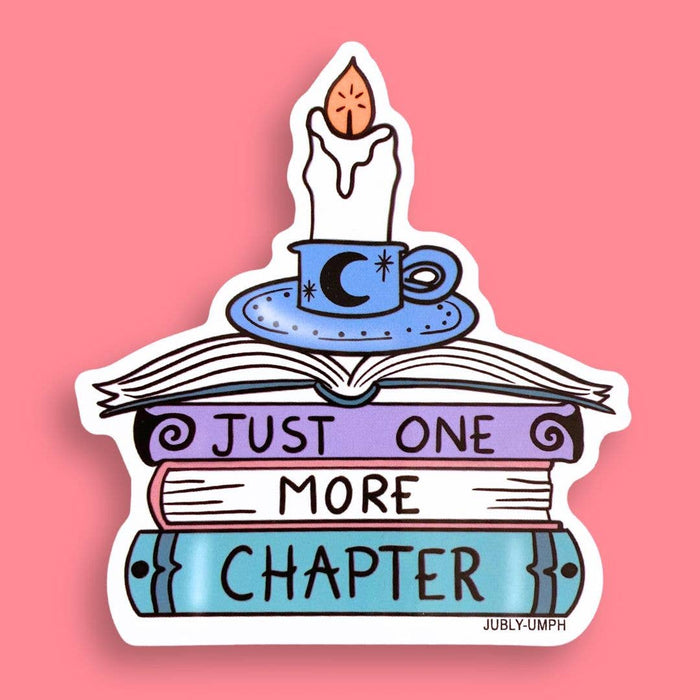 Just One More Chapter Vinyl Sticker