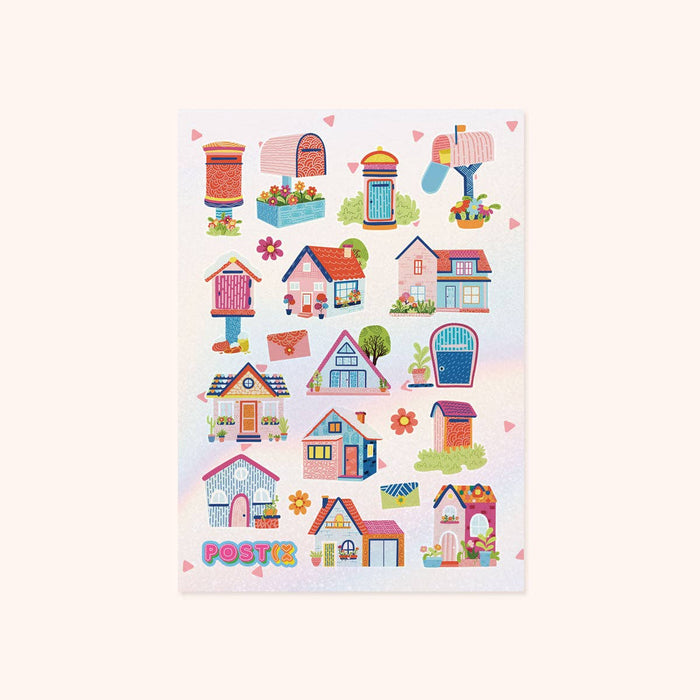 Designer Dwellings A6 Hologram Sticker Sheet