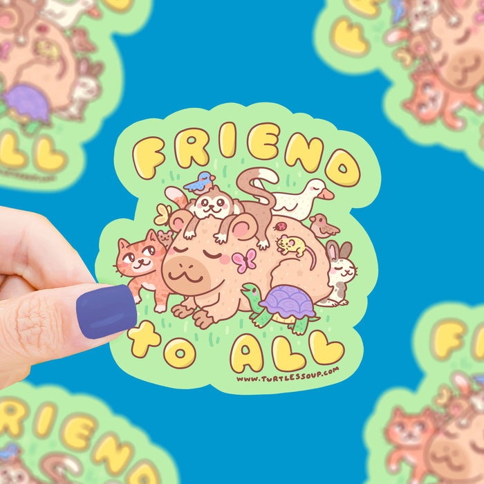 Friend To All Vinyl Sticker