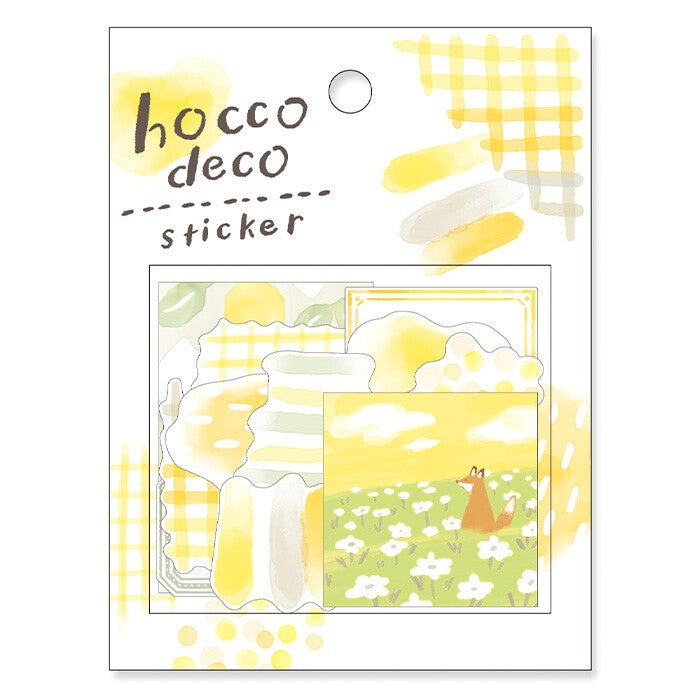 Mind Wave 'Hocco Deco' Series Flake Stickers - Yellow