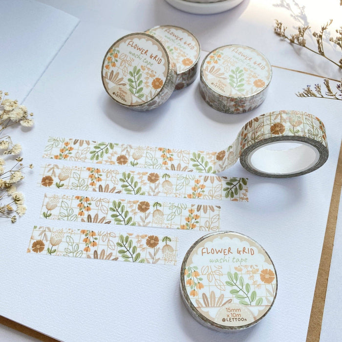 Washi Tape - Flower Grid