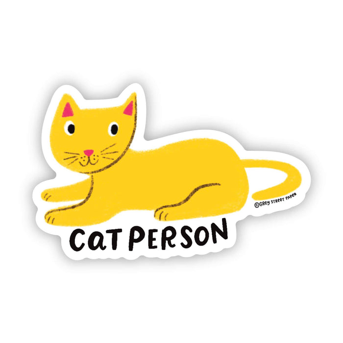 Cat Person Vinyl Sticker