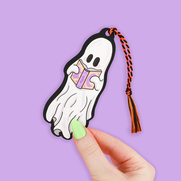 Reading Ghost Bookmark with Tassel